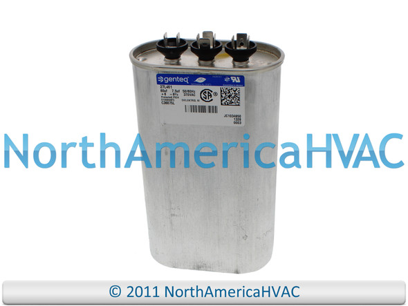 Capcom GE Genteq Capcom Run Capacitor 60 + 7.5 uF MFD 370 Volt Oval C36075L 27L461